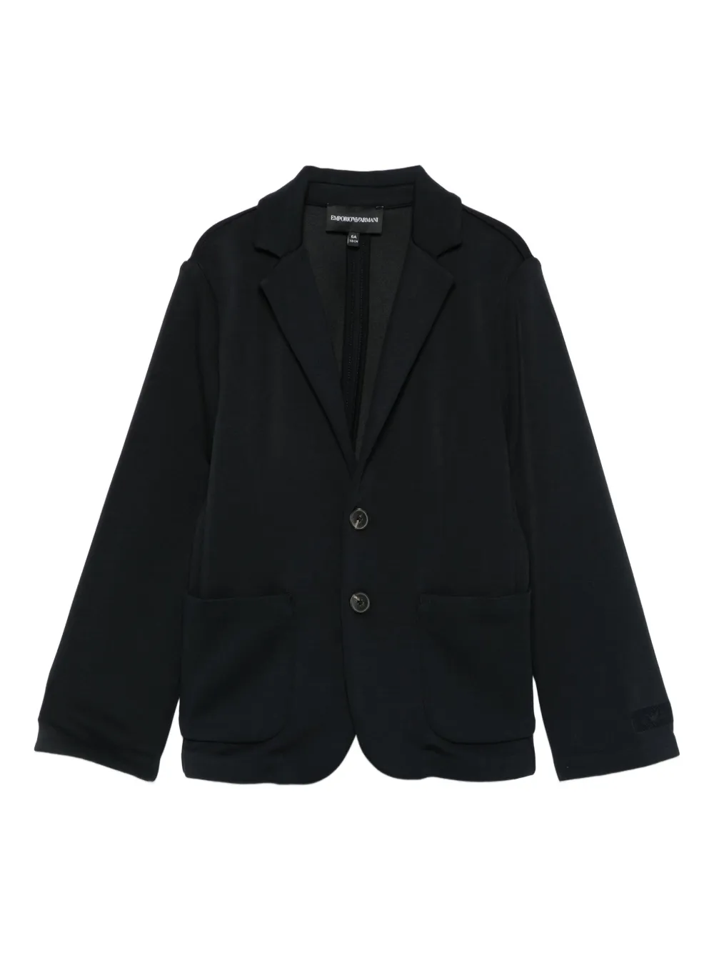 Emporio Ar i Kids single-breasted blazer Blauw