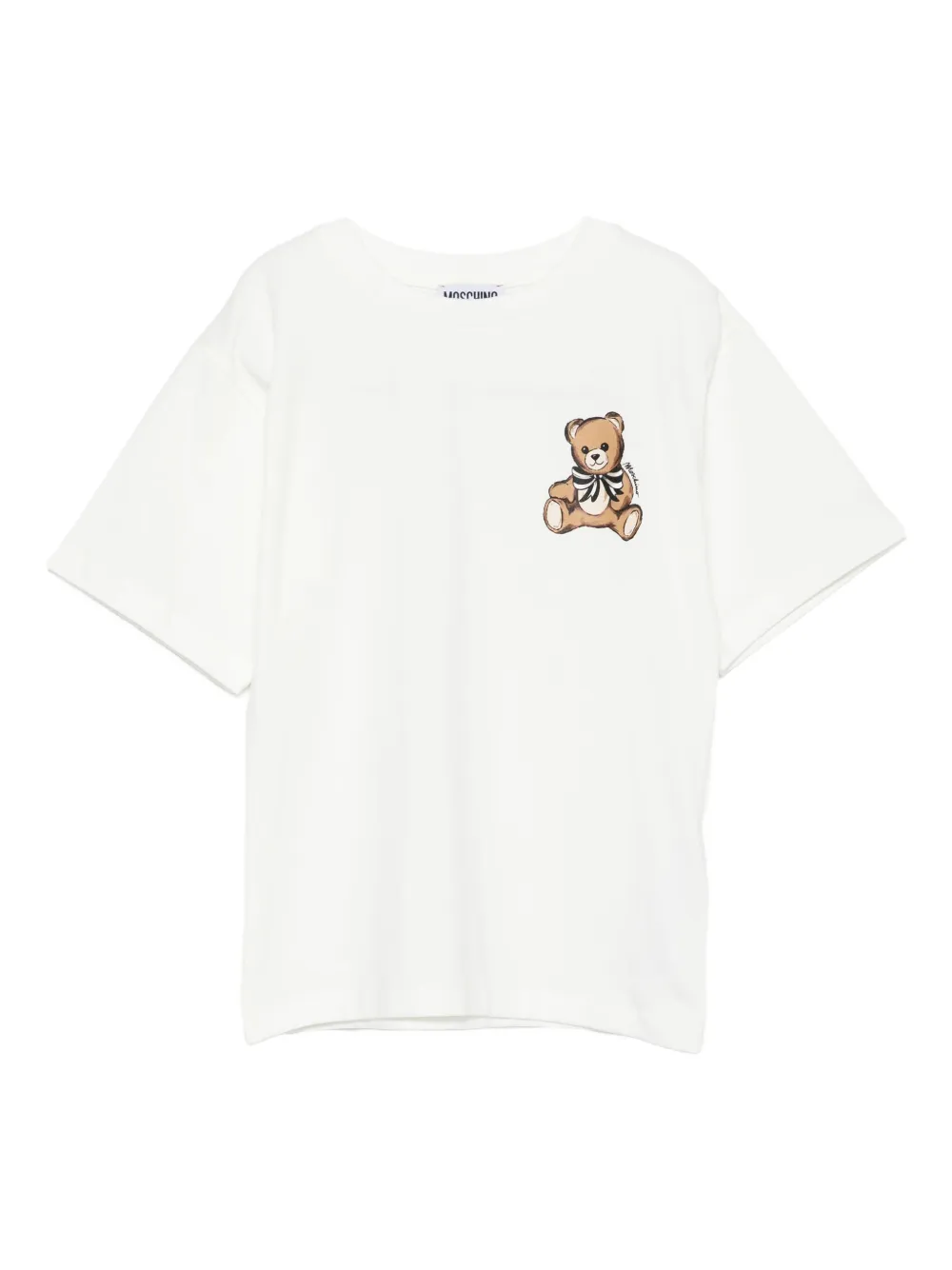 Moschino Kids Teddy Bear-print T-shirt Wit