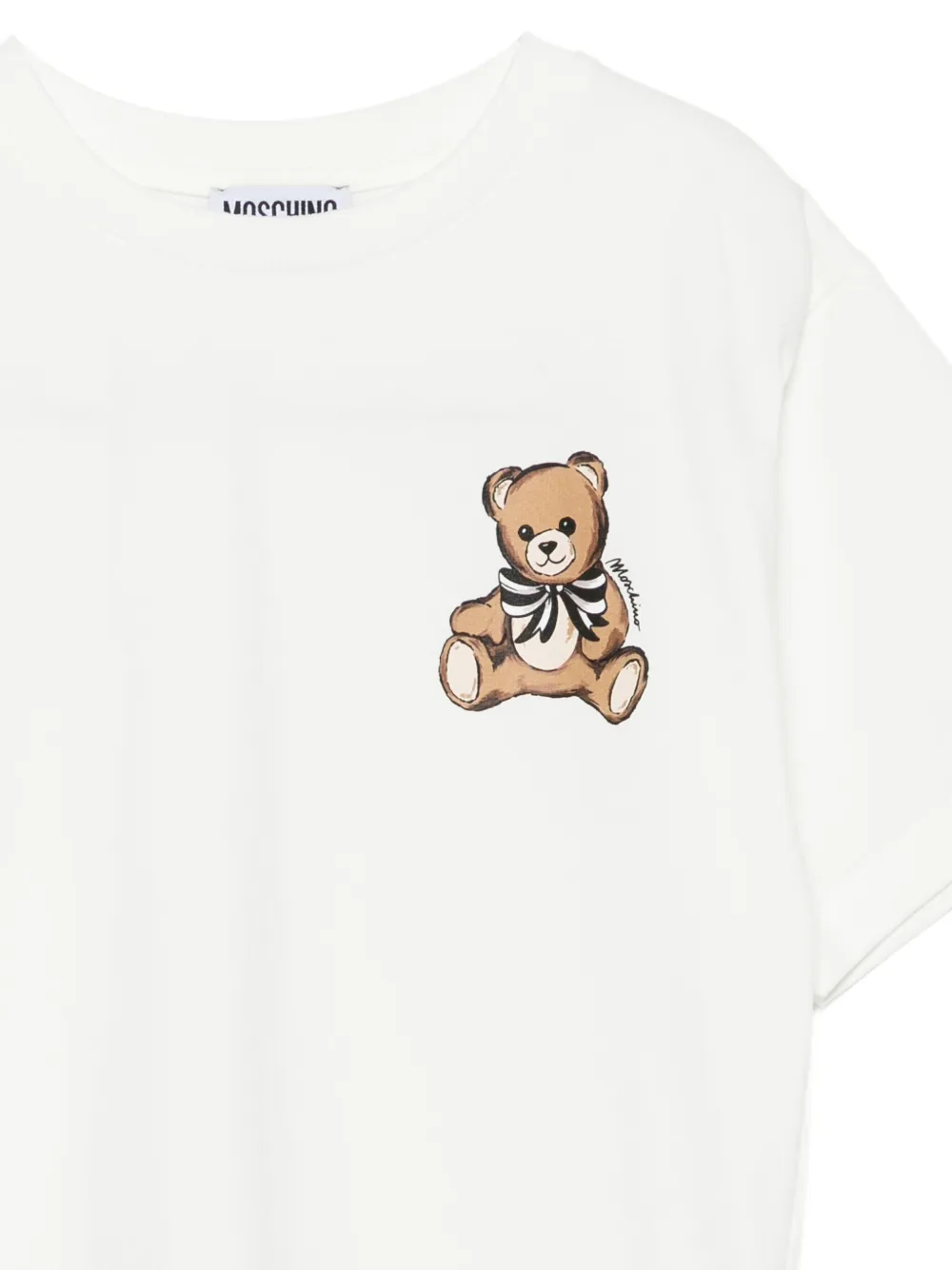 Moschino Kids Teddy Bear-print T-shirt Wit