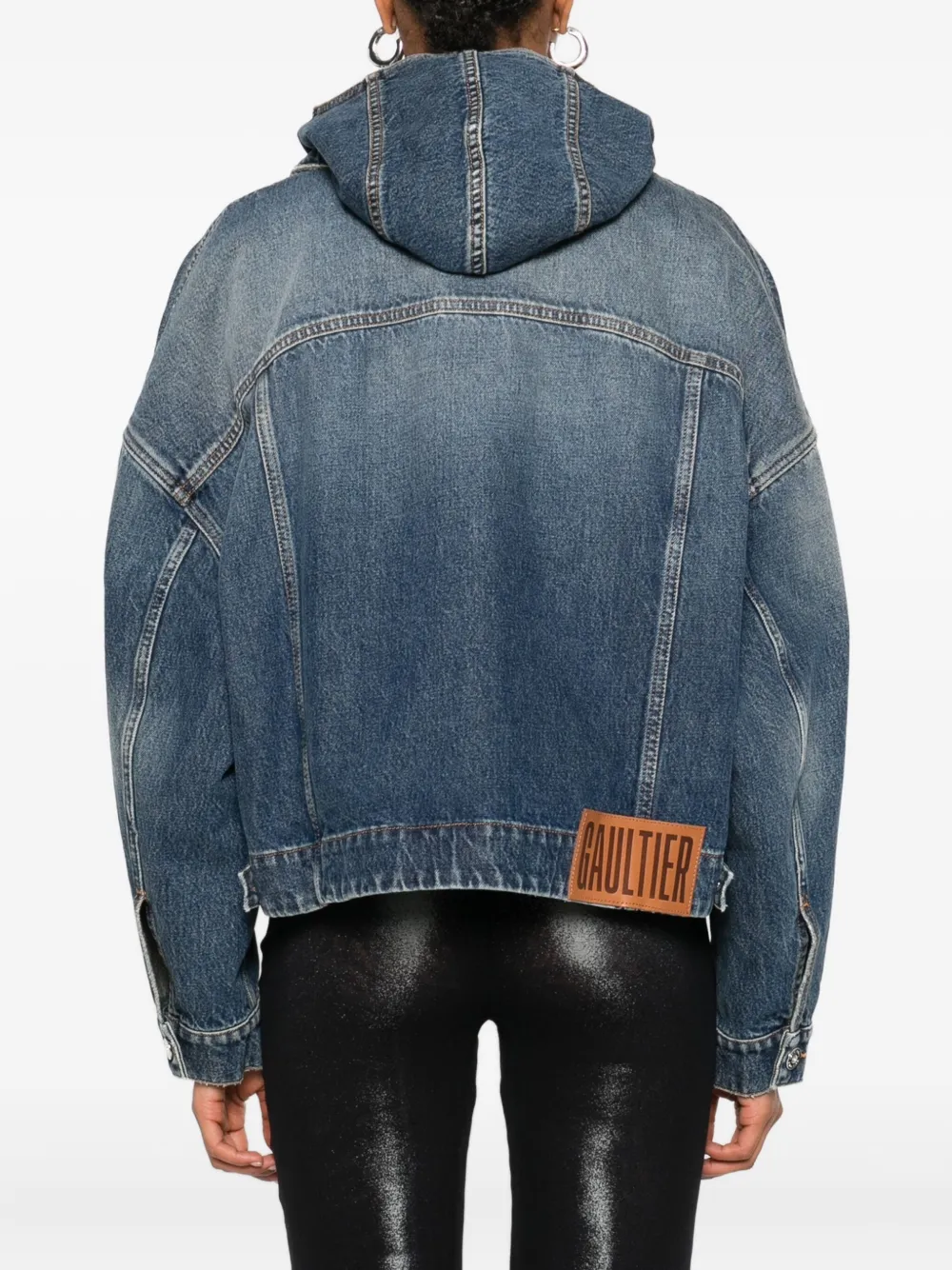Jean Paul Gaultier cotton denim jacket Blauw