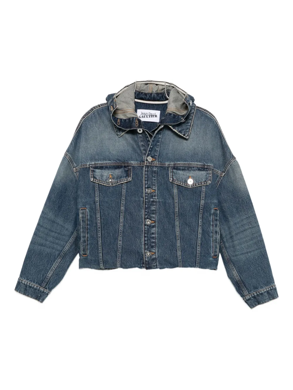 Jean Paul Gaultier Cotton Denim Jacket In Blue
