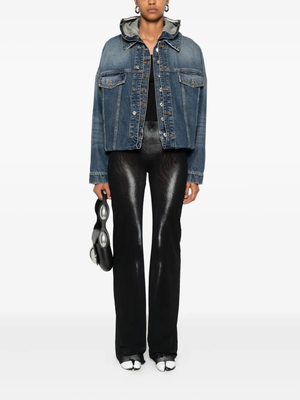 Jean Paul Gaultier cotton denim jacket Blauw