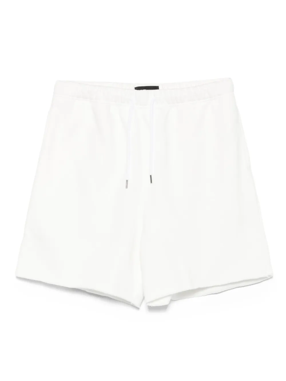 Purple Brand Blank drawstring-waist cotton shorts Wit