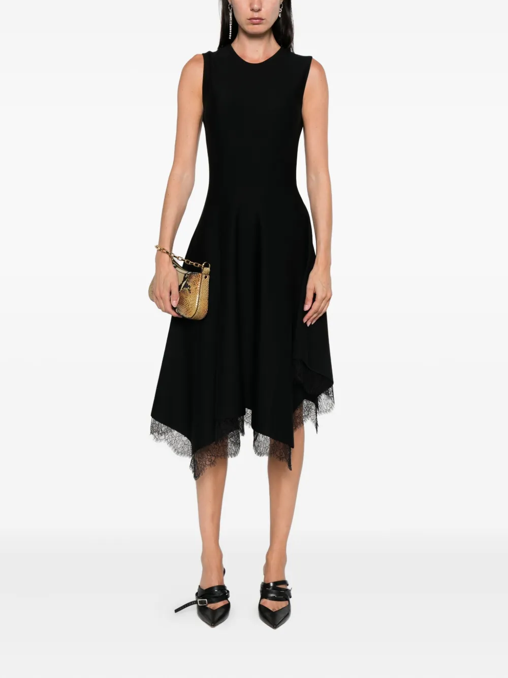 Alexander McQueen lace-trimmed sleeveless dress | Day Dresses | Image 2