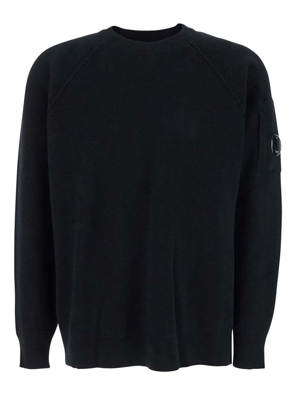 C.P. Company raglan-sleeve Lens-pocket sweater - ブラック C.P. Company raglan-sleeve Lens-pocket sweater - ブラック