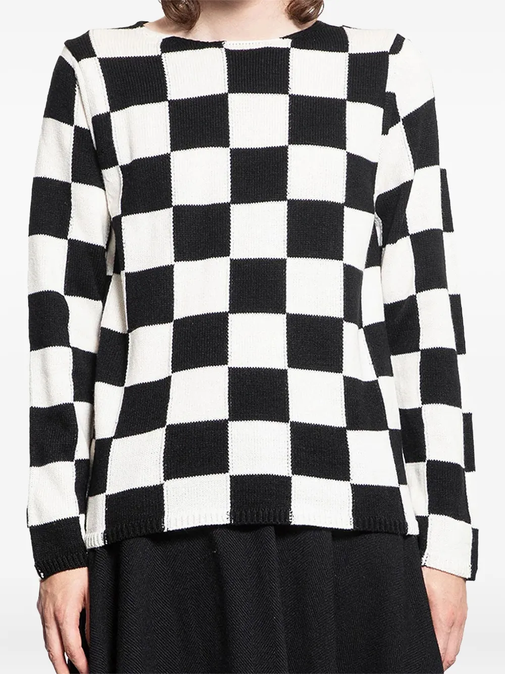 Comme Des Garçons Comme Des Garçons Damier sweater Zwart