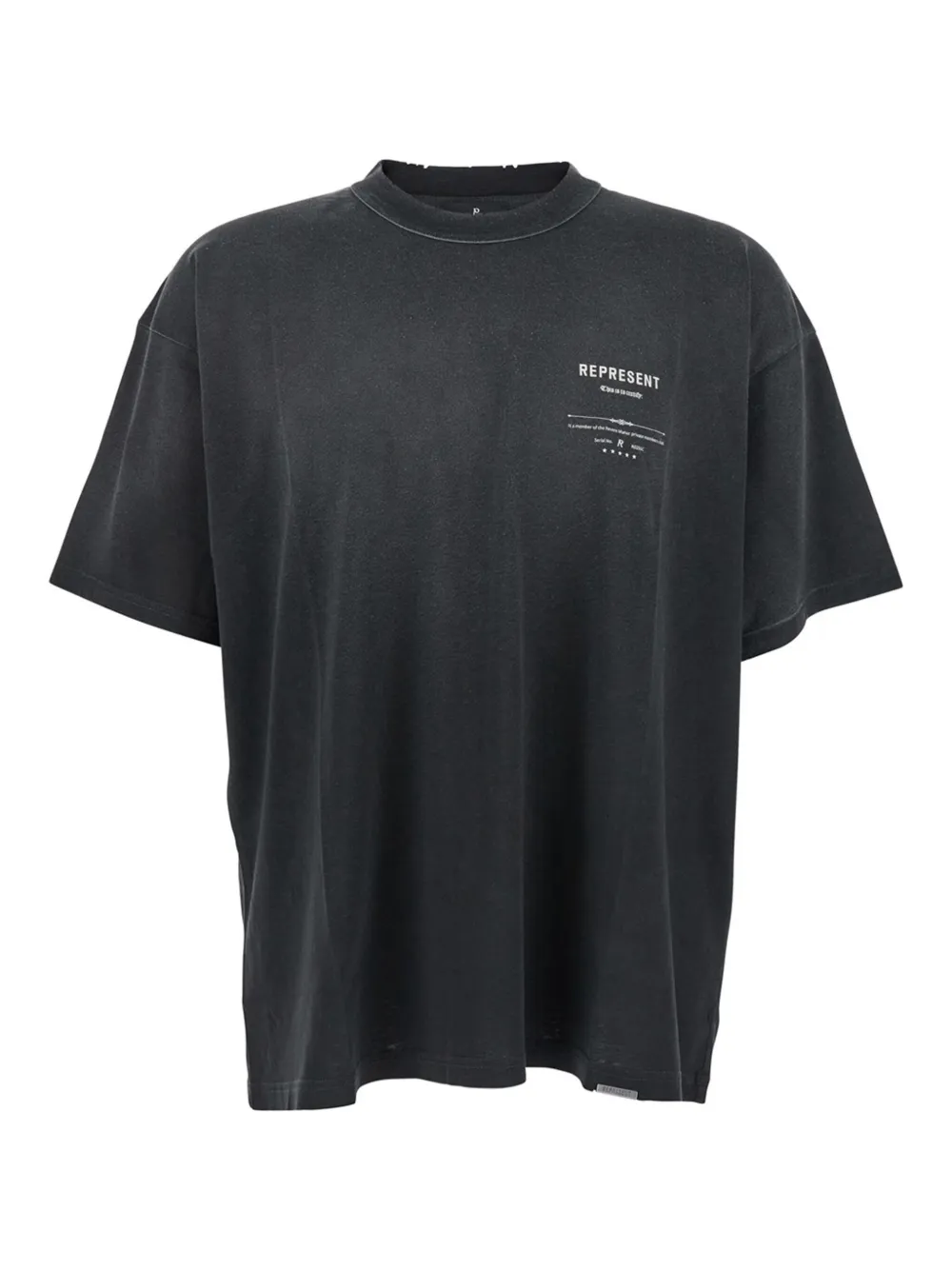 Represent T-shirt met grafische print Zwart