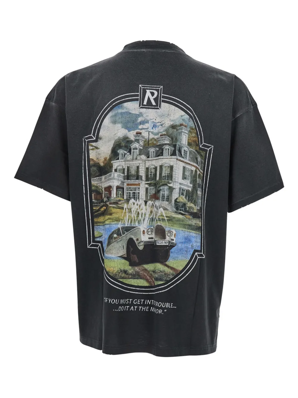 Represent T-shirt met grafische print Zwart