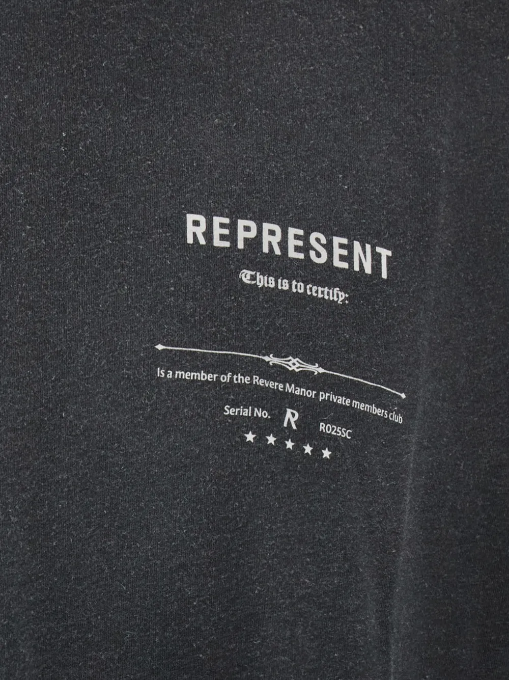 Represent T-shirt met grafische print Zwart