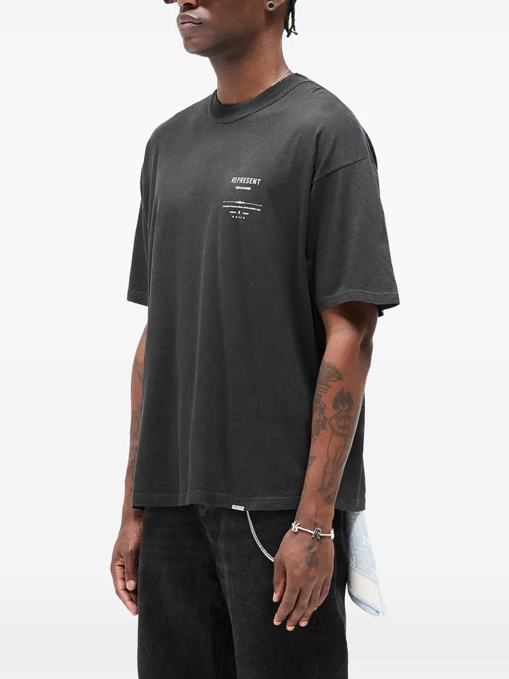Represent T-shirt met grafische print Zwart