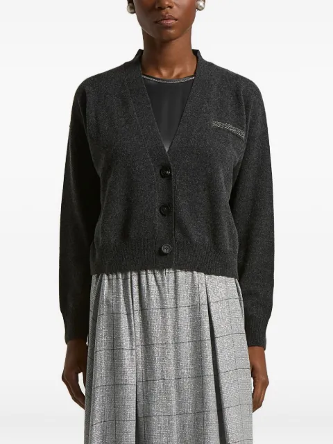 Peserico button embellished cardigan