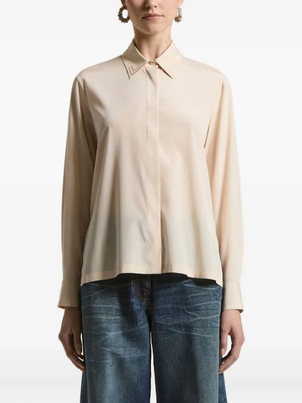 ペセリコ PESERICO シャツ Stretch cotton sateen shirt | Peserico US