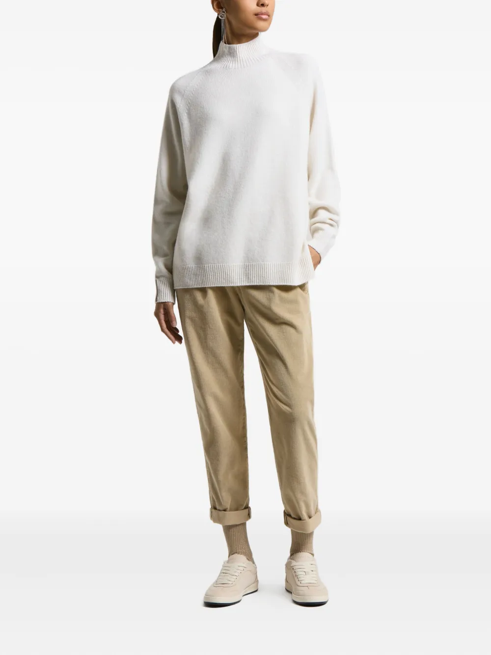 Peserico high-neck raglan-sleeve sweater | Knitted Sweaters | Image 2