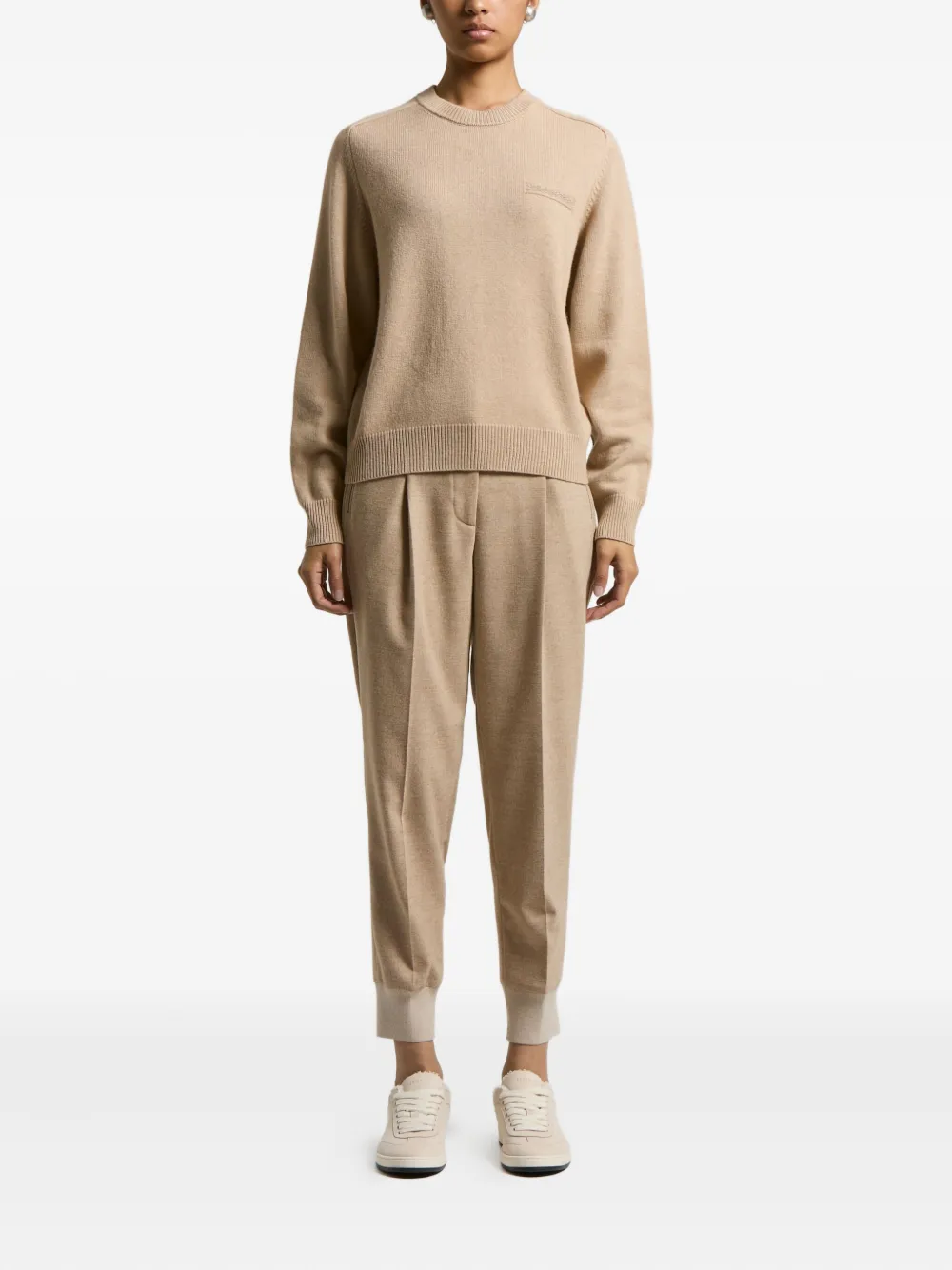 Peserico embroidered-detail crew-neck sweater | Knitted Sweaters | Image 2
