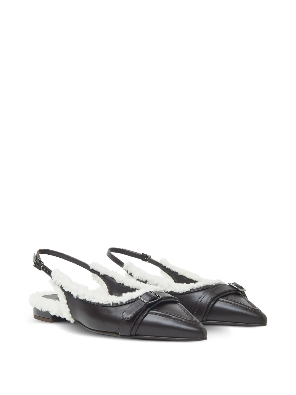 Peserico slingback buckle-detail flat mules | Flat Mules | Image 2