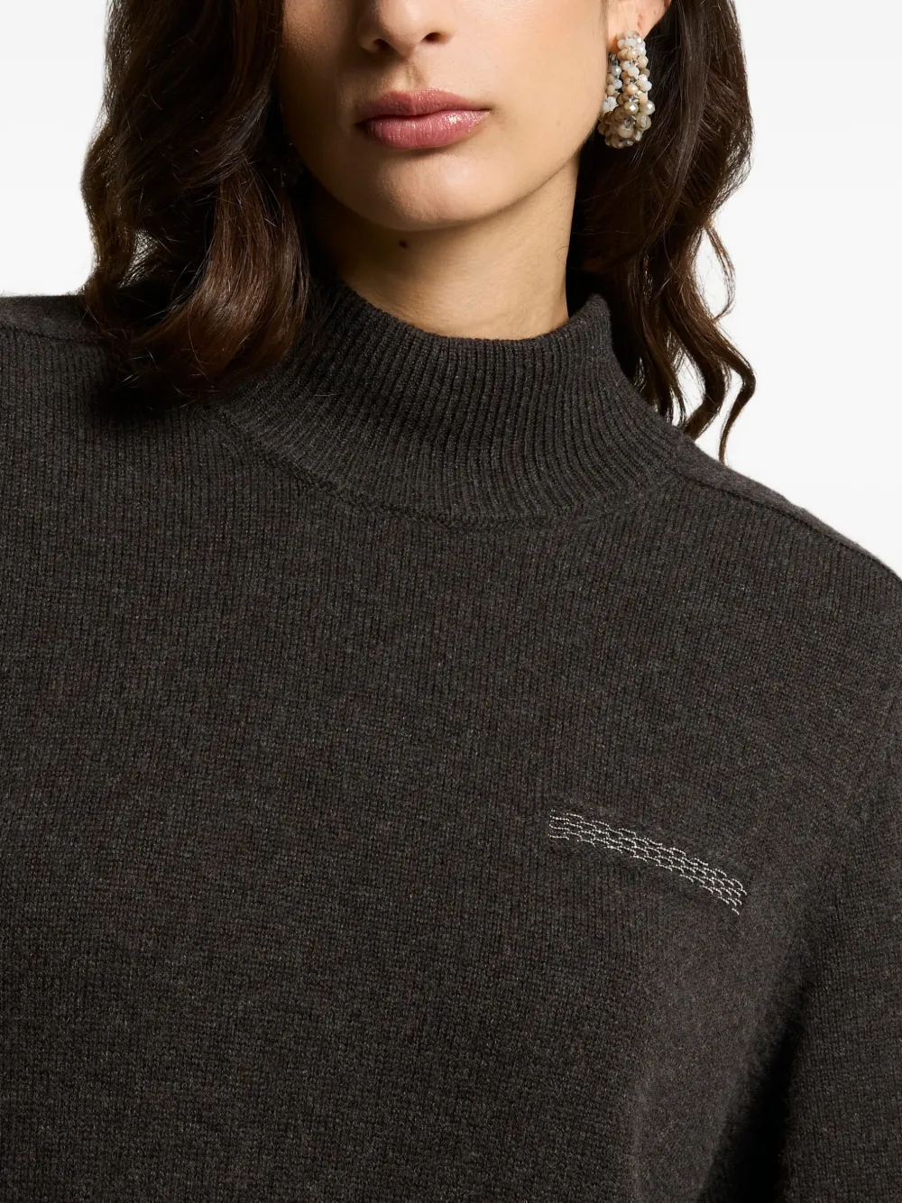 ball chain-detailed T-shirt