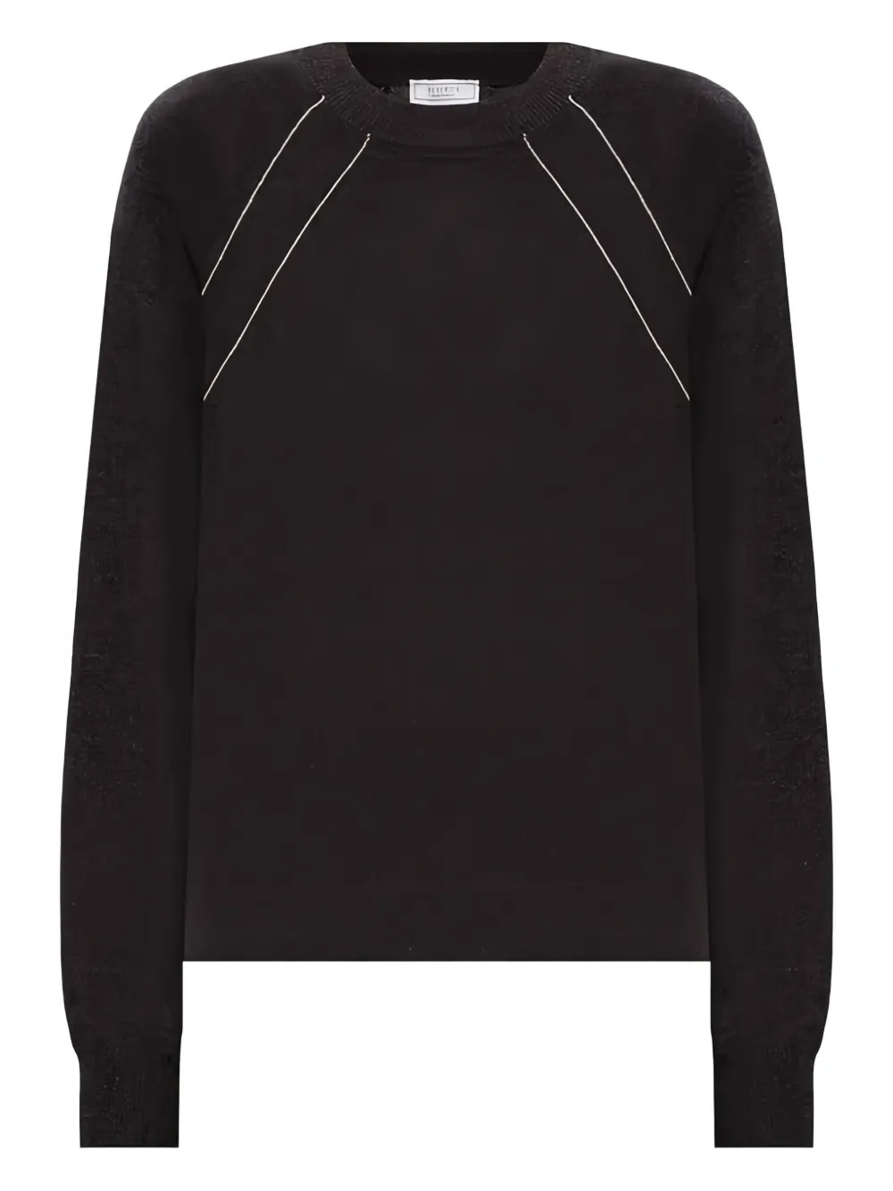 Peserico chain-trim round-neck sweater | Grey | Image 1