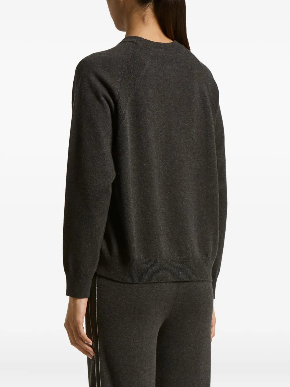 Peserico Crew Neck Jumper With Bright Details In Multi