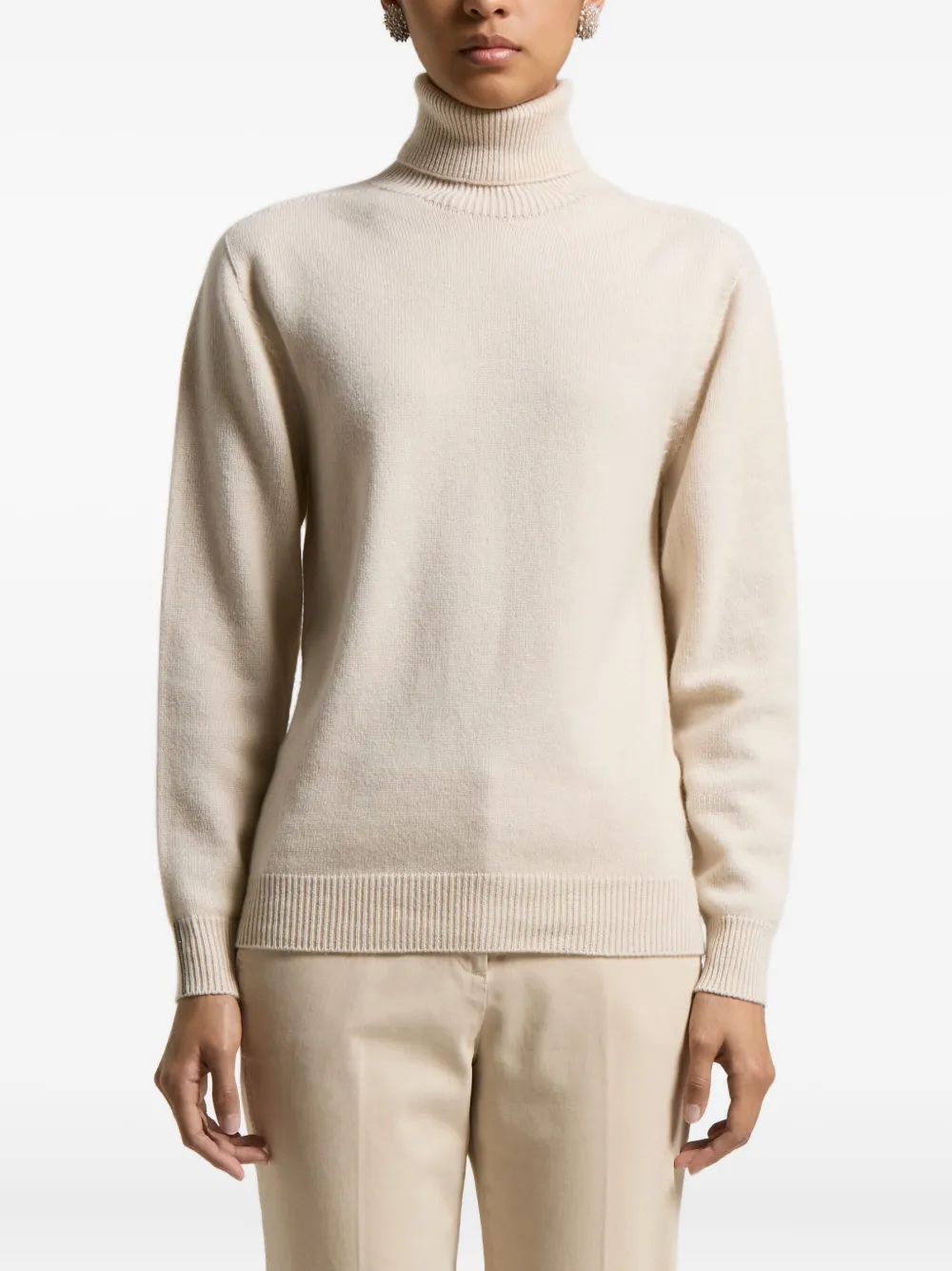 Peserico turtleneck cashmere sweater | Neutrals | Image 1