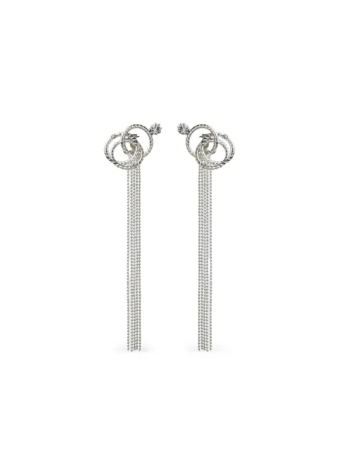 Peserico crystal-embellished chain earrings