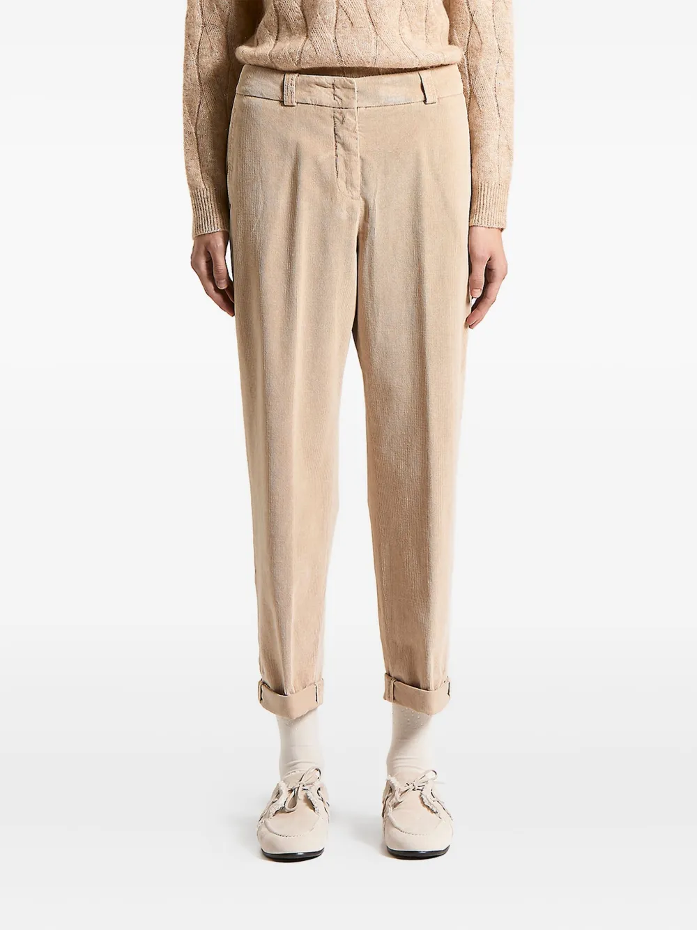Peserico corduroy trousers | Neutrals | Image 1