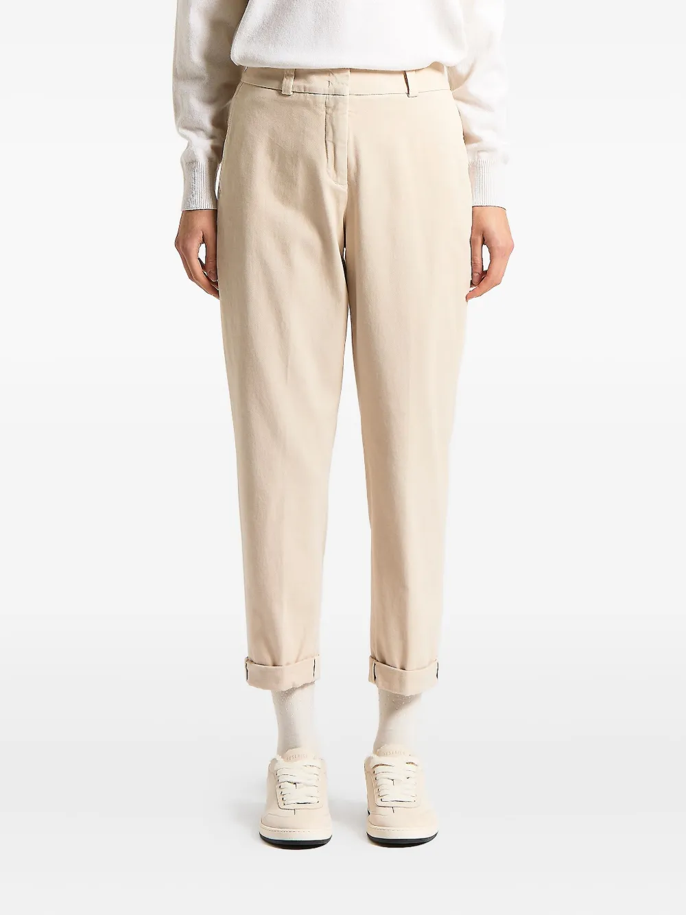 Peserico cuffed trousers | Neutrals | Image 1