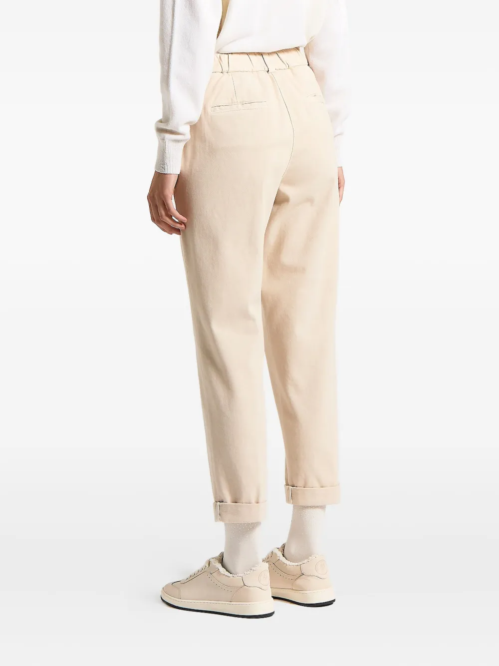 Peserico Broek met cuffs Beige