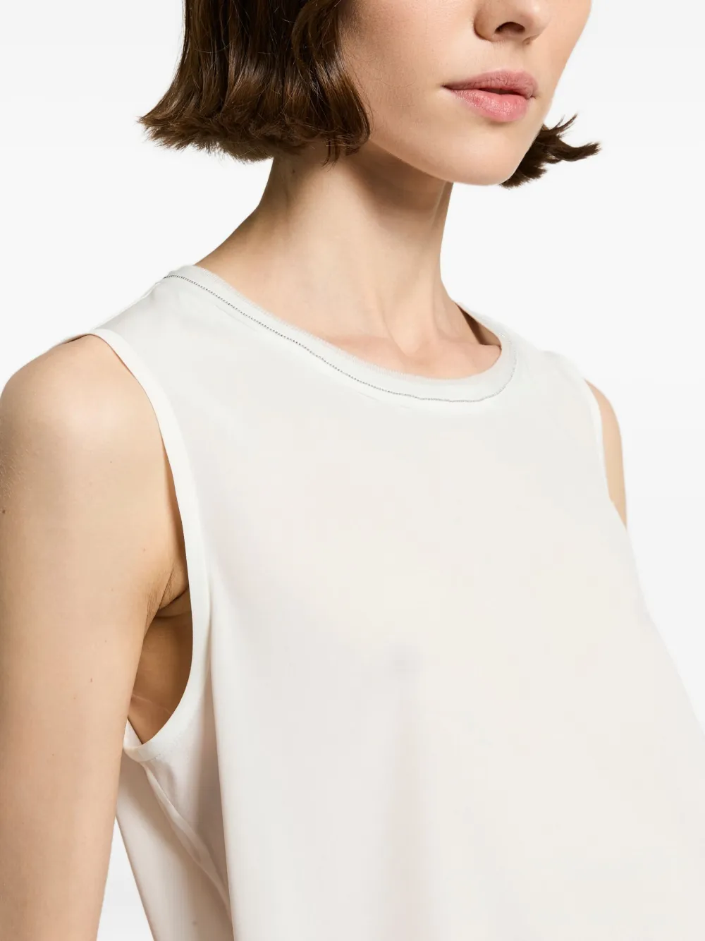 Peserico Top met ronde hals Wit