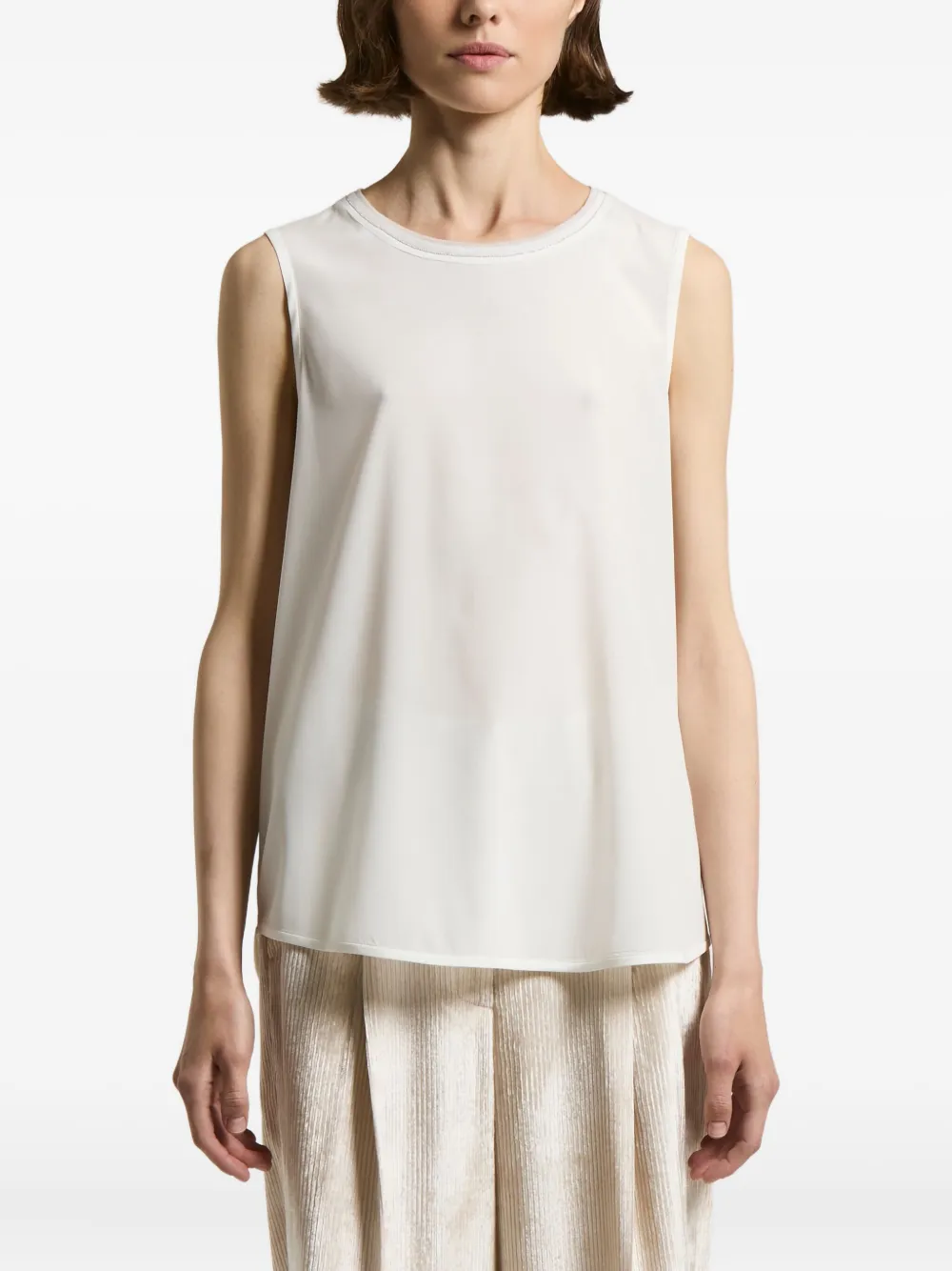 Peserico round-neck sleeveless top | White | Image 1