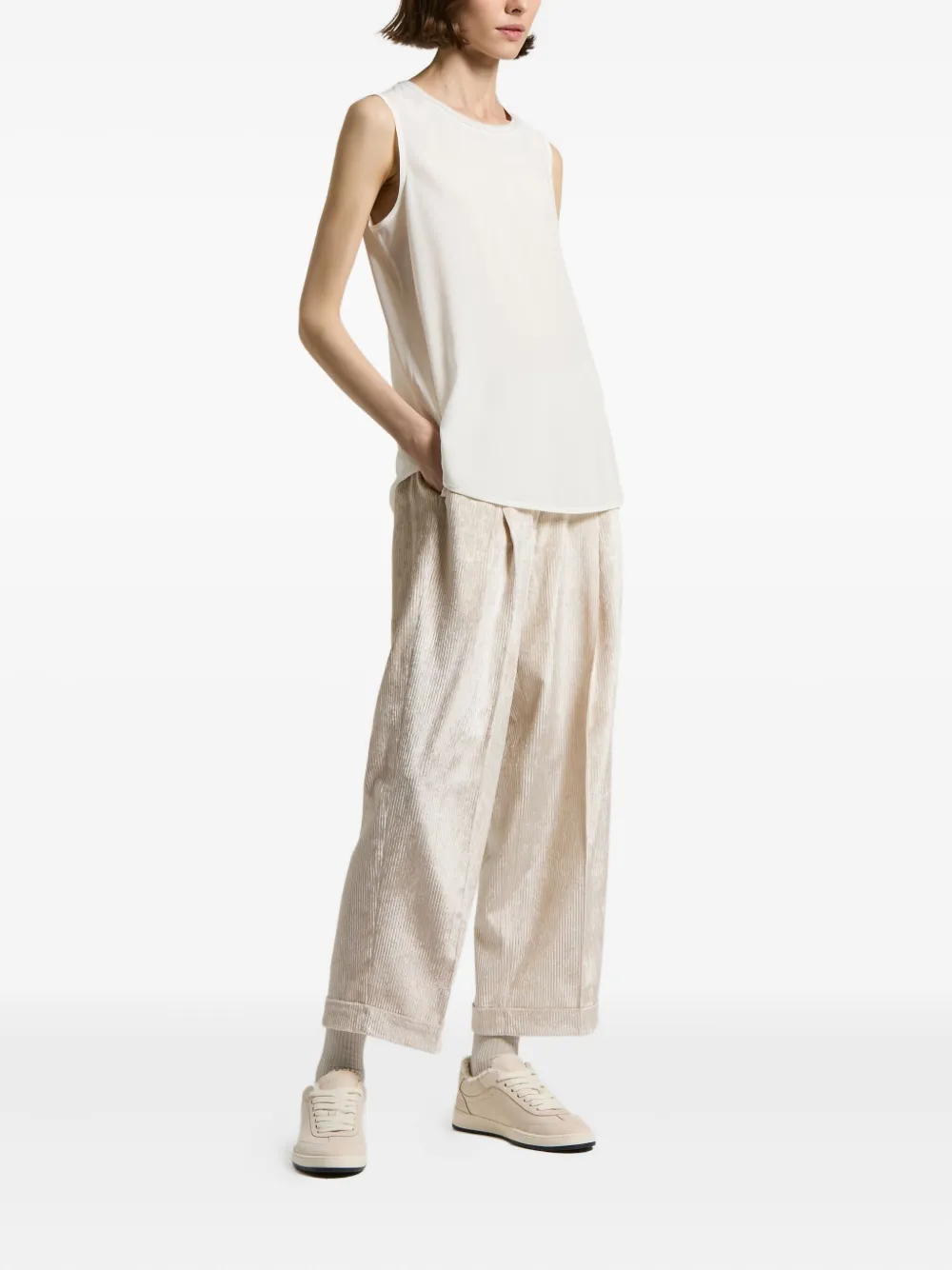 Peserico round-neck sleeveless top | Vests & Tank Tops | Image 2