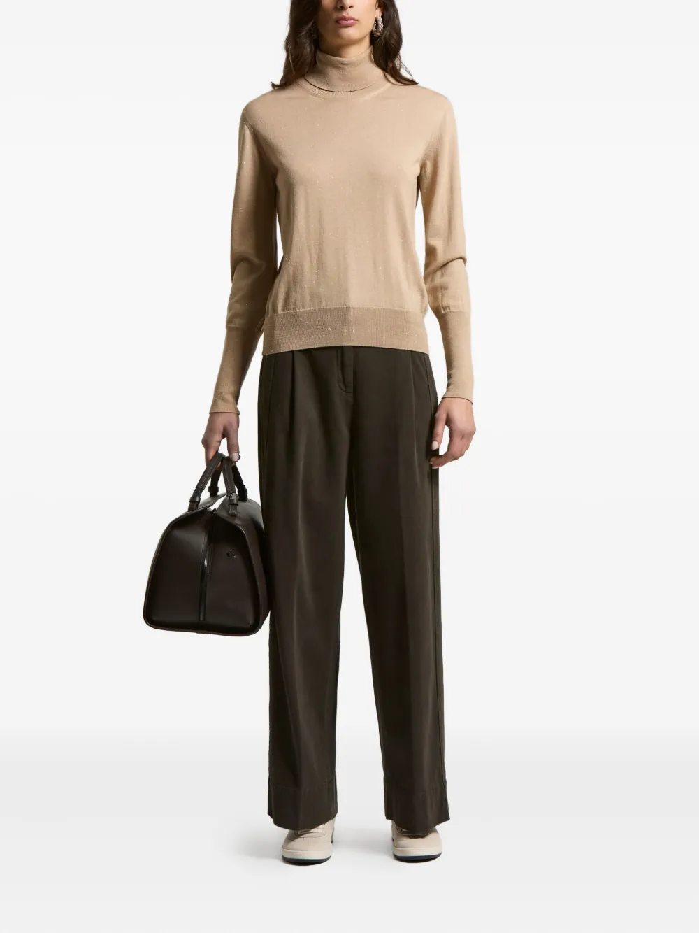 Peserico roll-neck glitter-details pullover | Knitted Sweaters | Image 2
