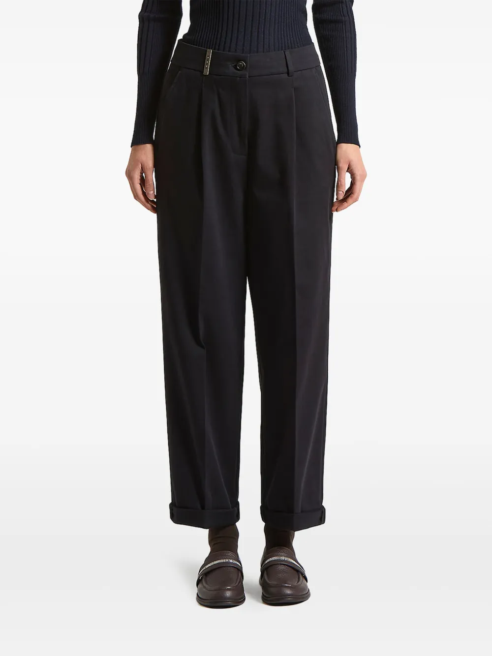 Peserico pleated trousers | Blue | Image 1
