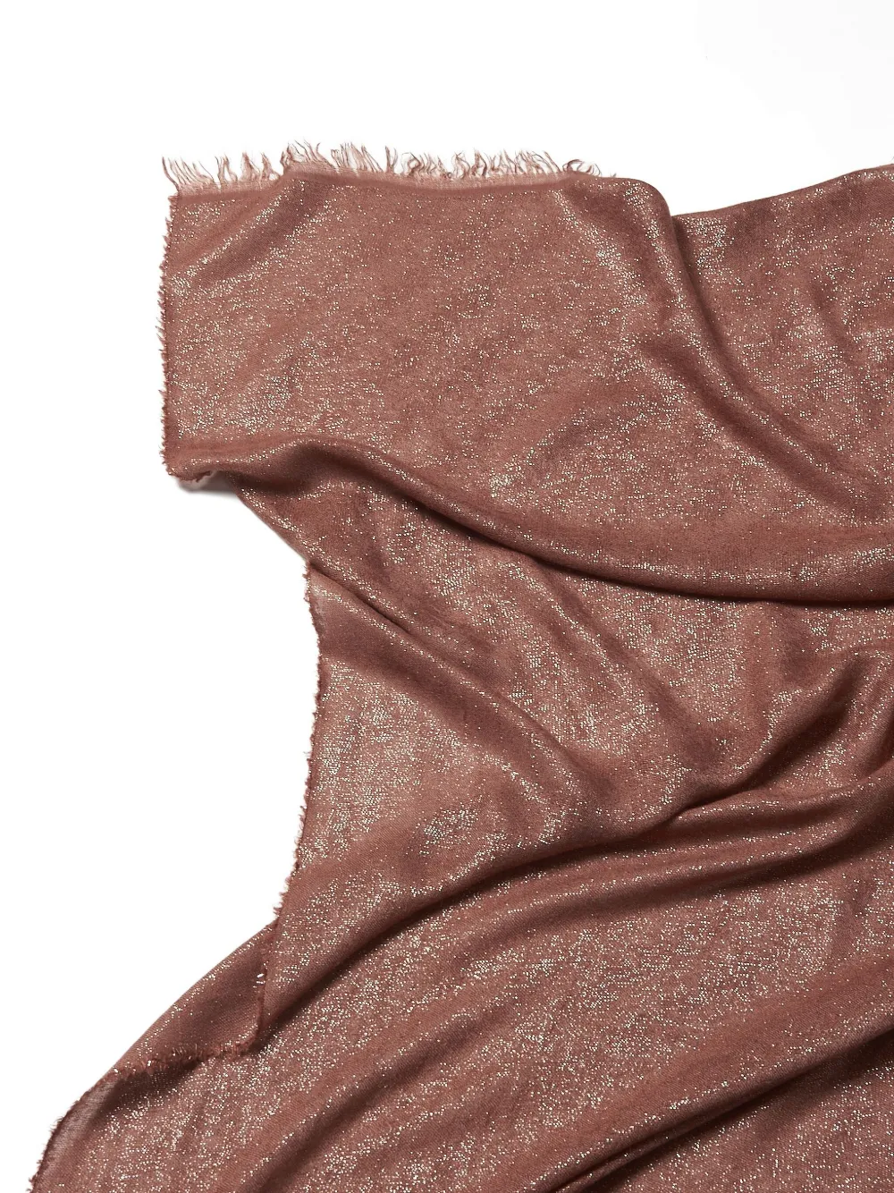 Peserico Sjaal met glitter - Bruin