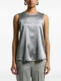 Peserico silk-blend sleeveless top - Grey