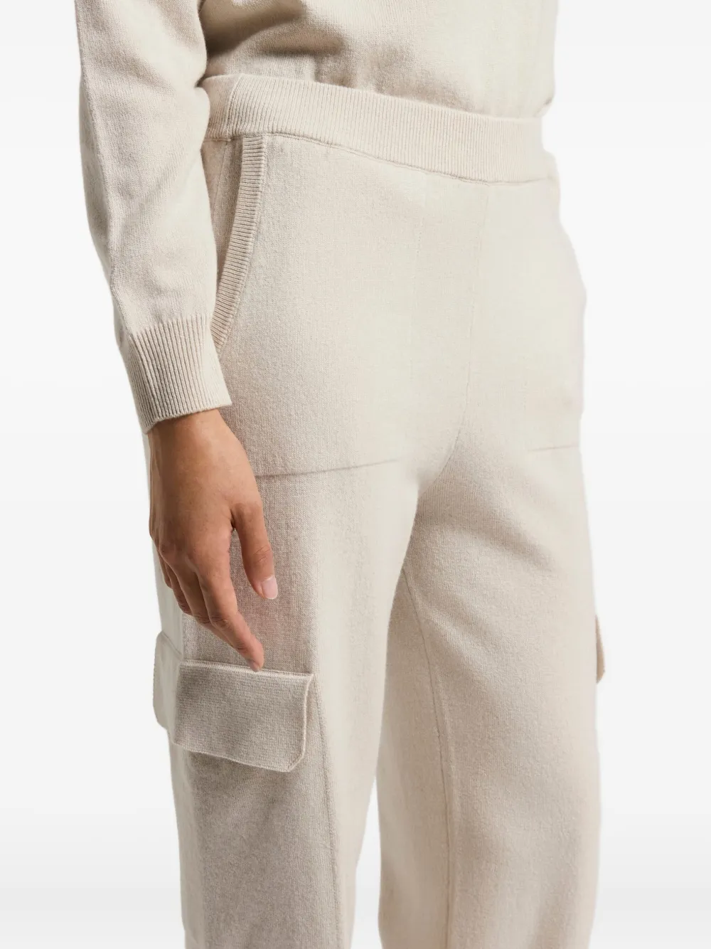 Peserico Broek met cargo zak Beige