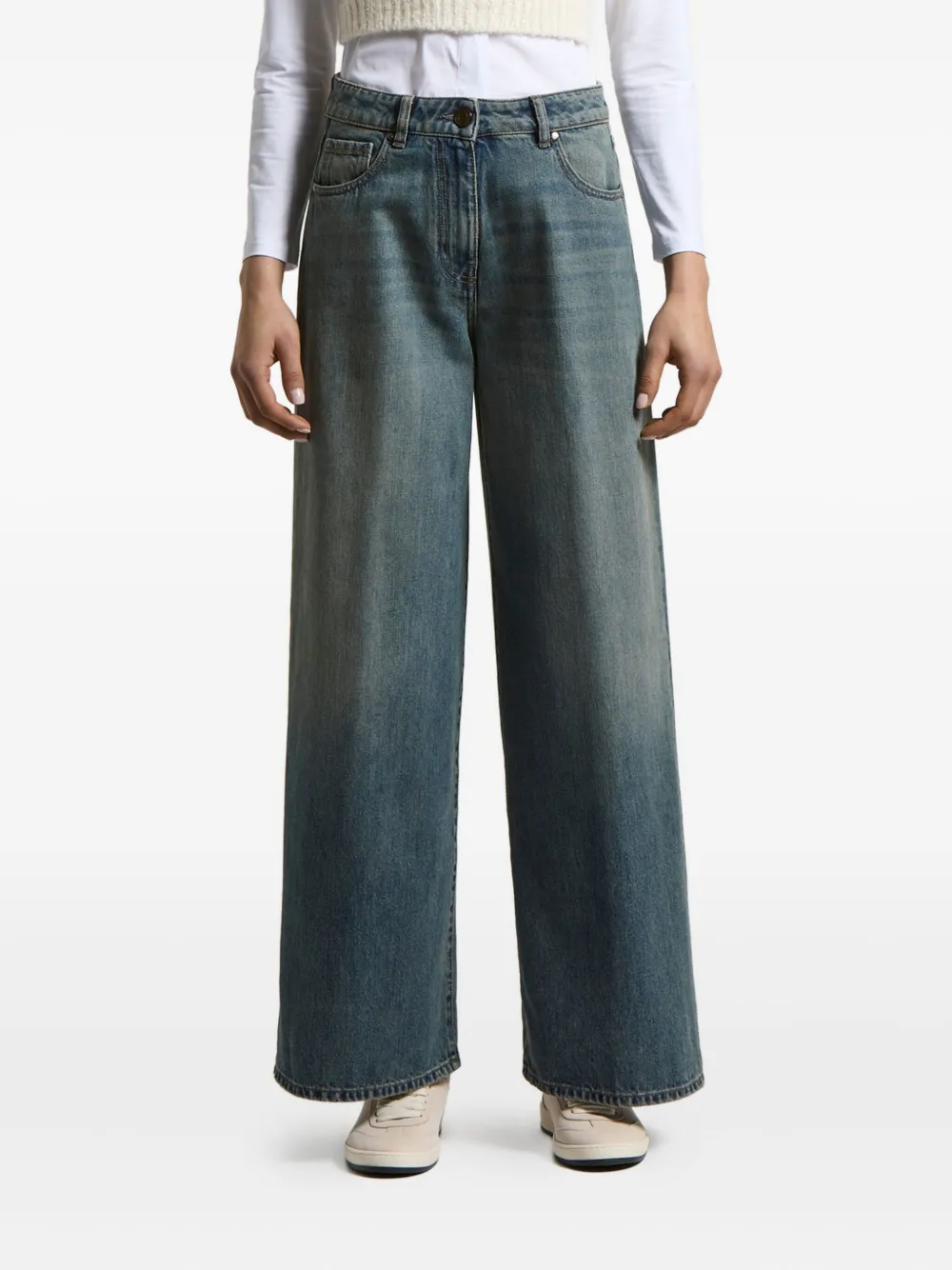 Peserico logo-patch jeans | Blue | Image 1