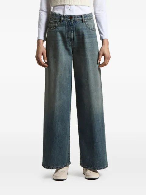 Peserico logo-patch jeans