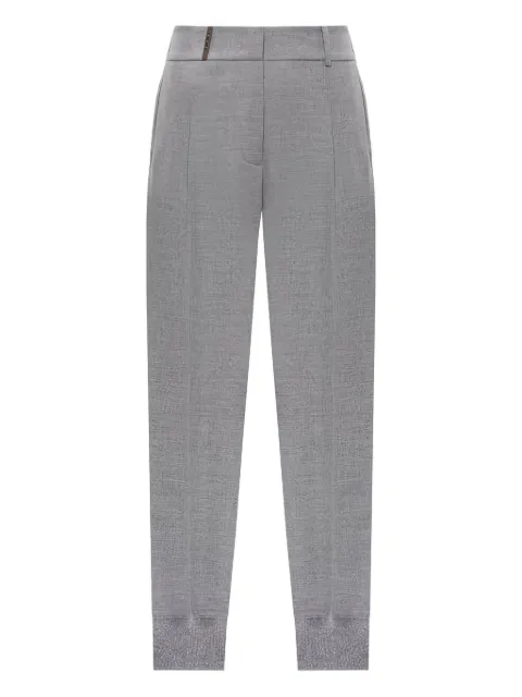 Peserico pleated cuffed trousers