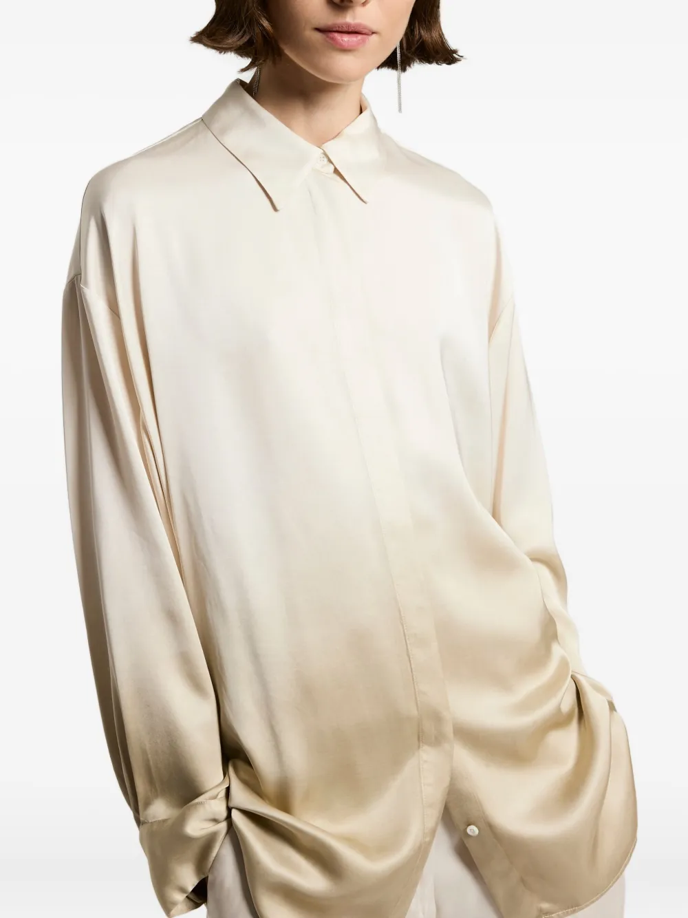 Peserico Long-sleeve Shirt In Neutral