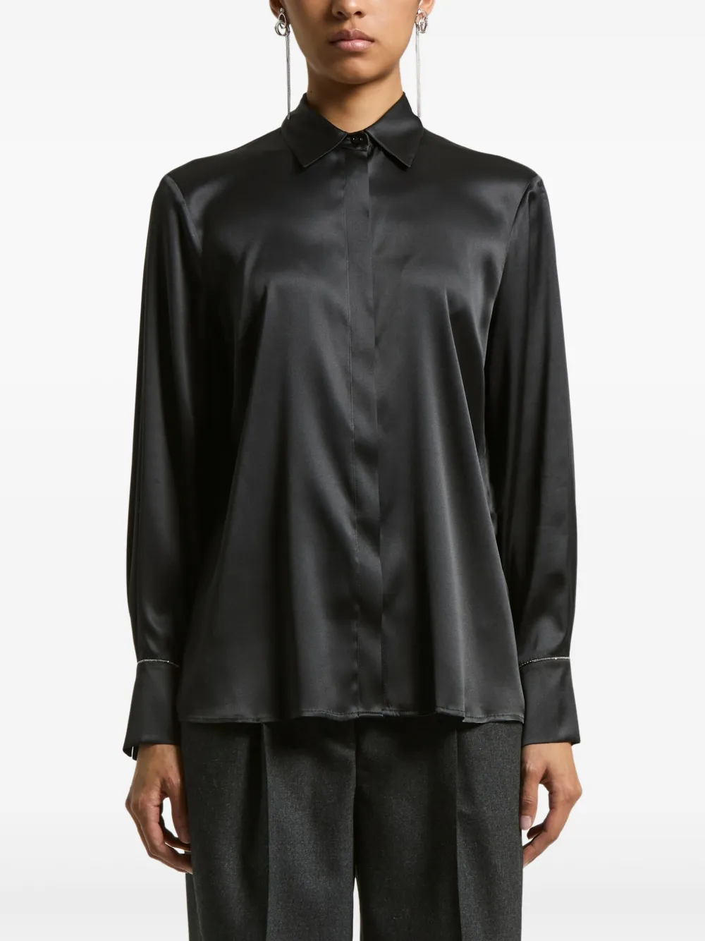 Peserico camisa con botones | gris | Image 1