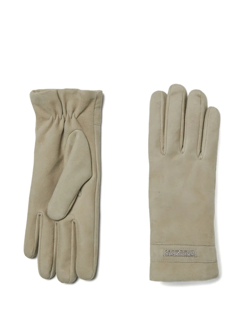 Peserico suede gloves | Green | Image 1
