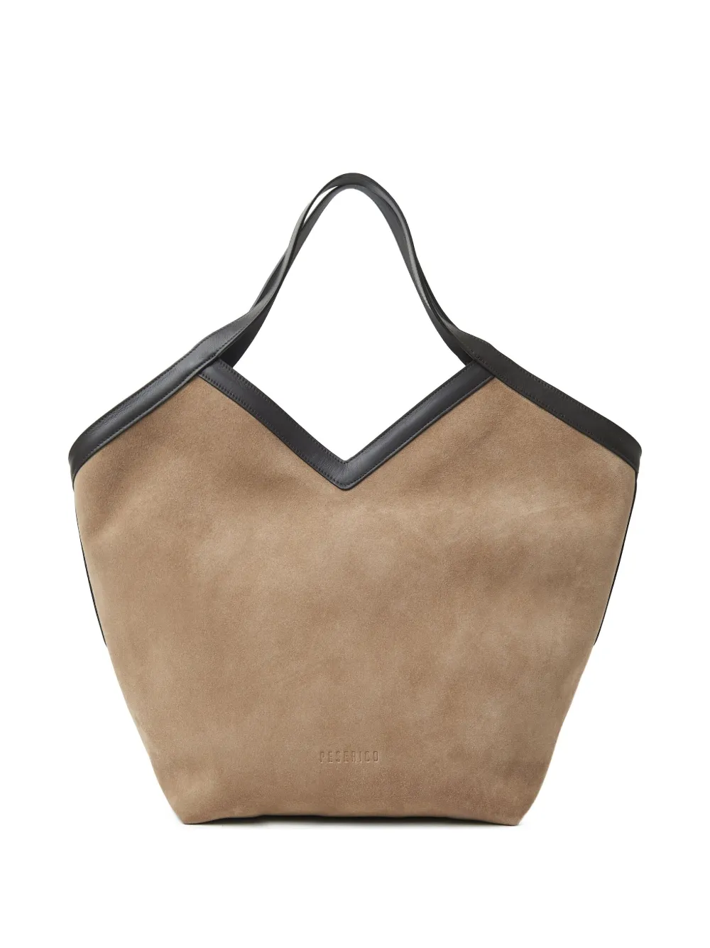 Peserico sac cabas en daim | marron | Image 1