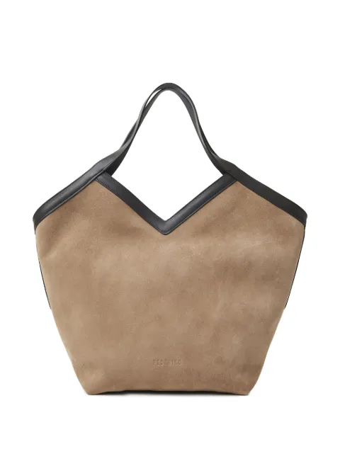 Peserico tote de gamuza