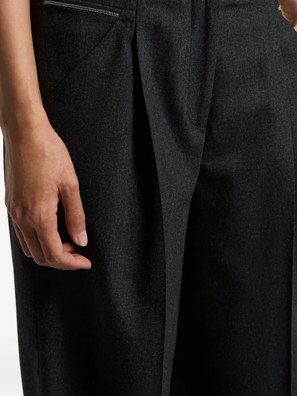 Peserico Broek met geplooide details Zwart