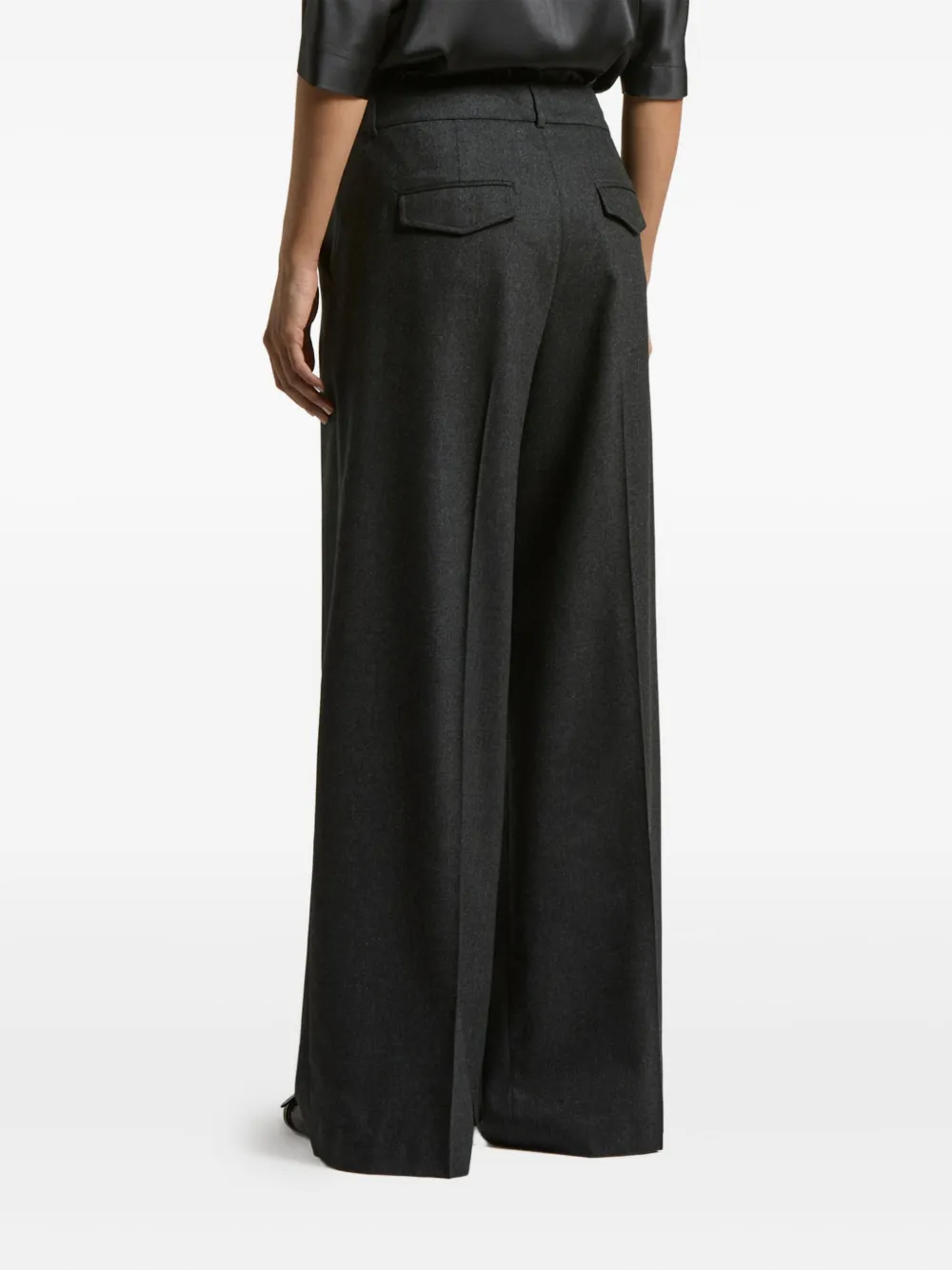 Peserico Broek met geplooide details Zwart