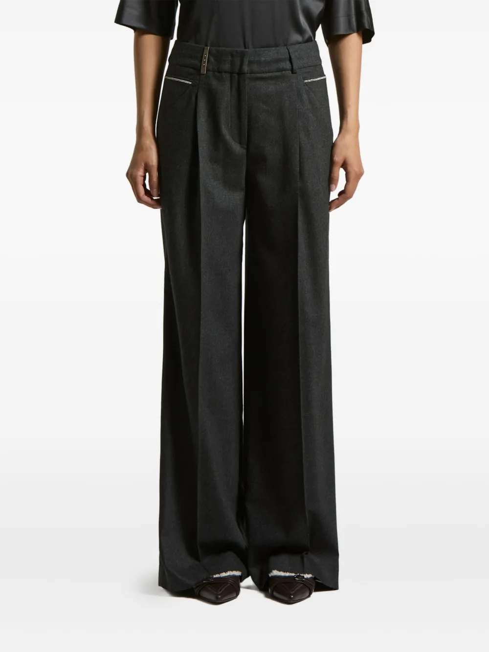 Peserico pleated-details trousers | Black | Image 1