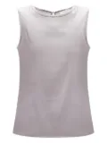 Peserico embellished sleeveless top - Grey