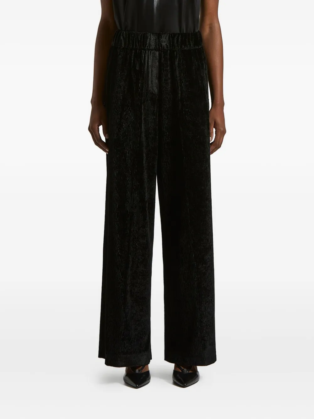 Peserico 400-line Corduroy Trousers In Black