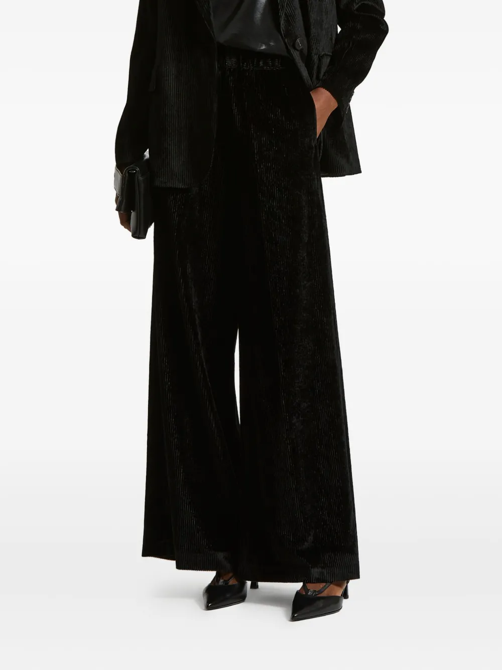 Peserico 400-line Corduroy Trousers In Black