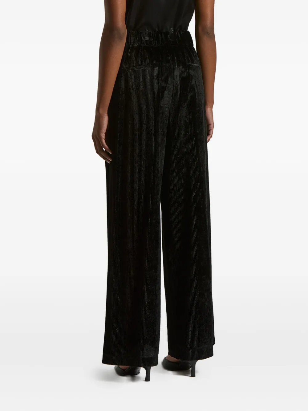 Peserico 400-line Corduroy Trousers In Black